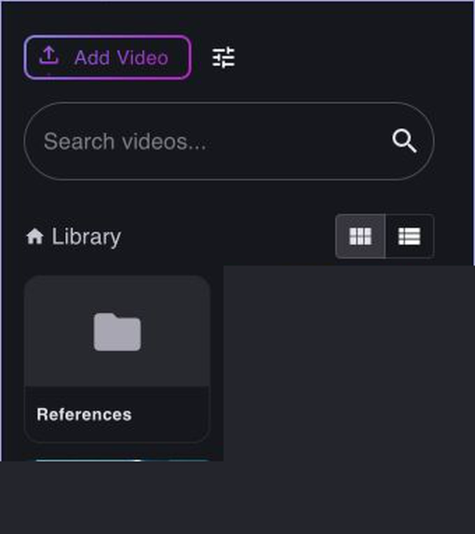 Zonic's Library separates reference material from editable source footage